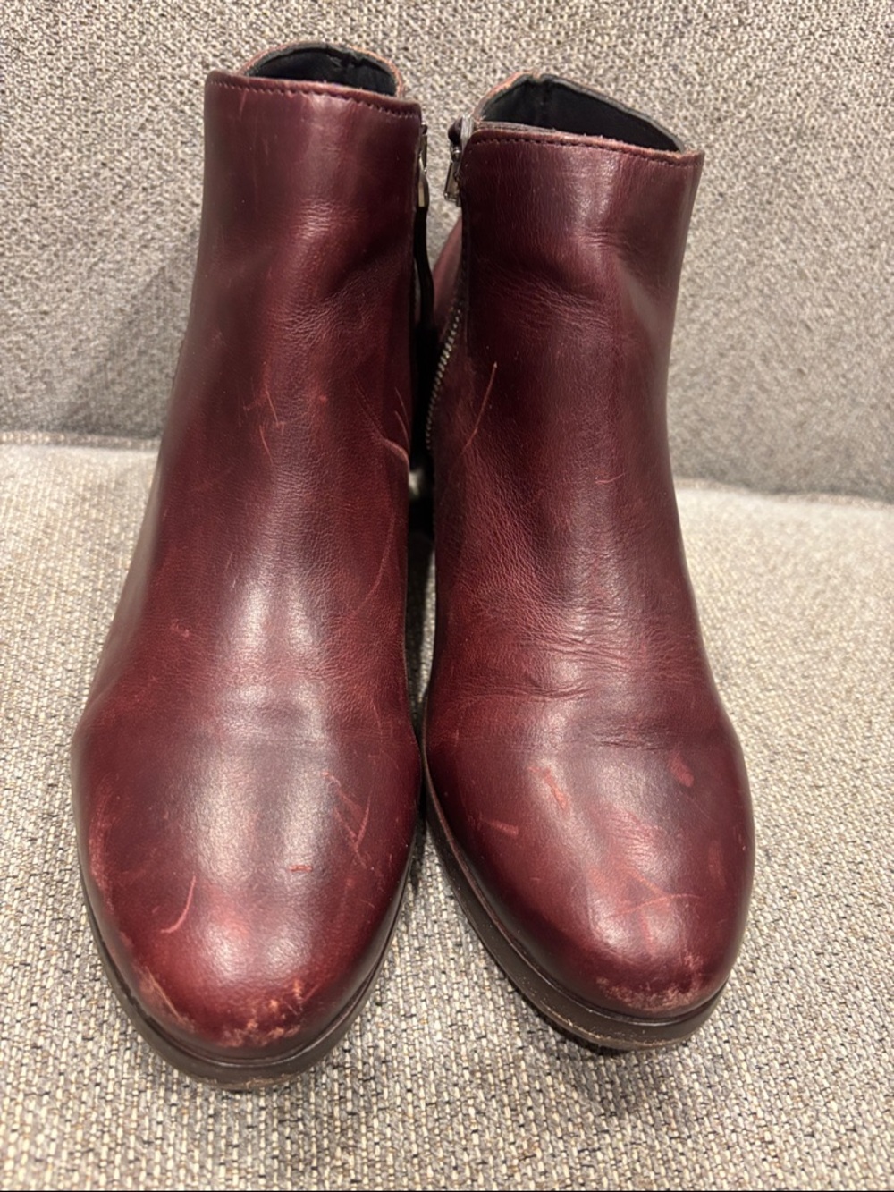 Thursday size 7 Women's Burgundy Leather Ankle Boots